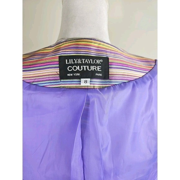 Lily & Taylor Couture New York/Paris ~ Woman Size 8~ Multicolor Blazer Jacket. - Picture 7 of 9